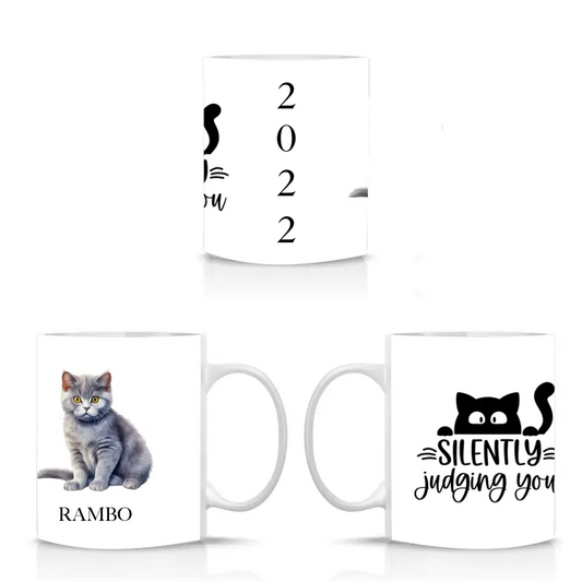 Tasse - Katze + Name